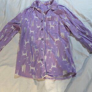 Deer Print Flannel PJ Set